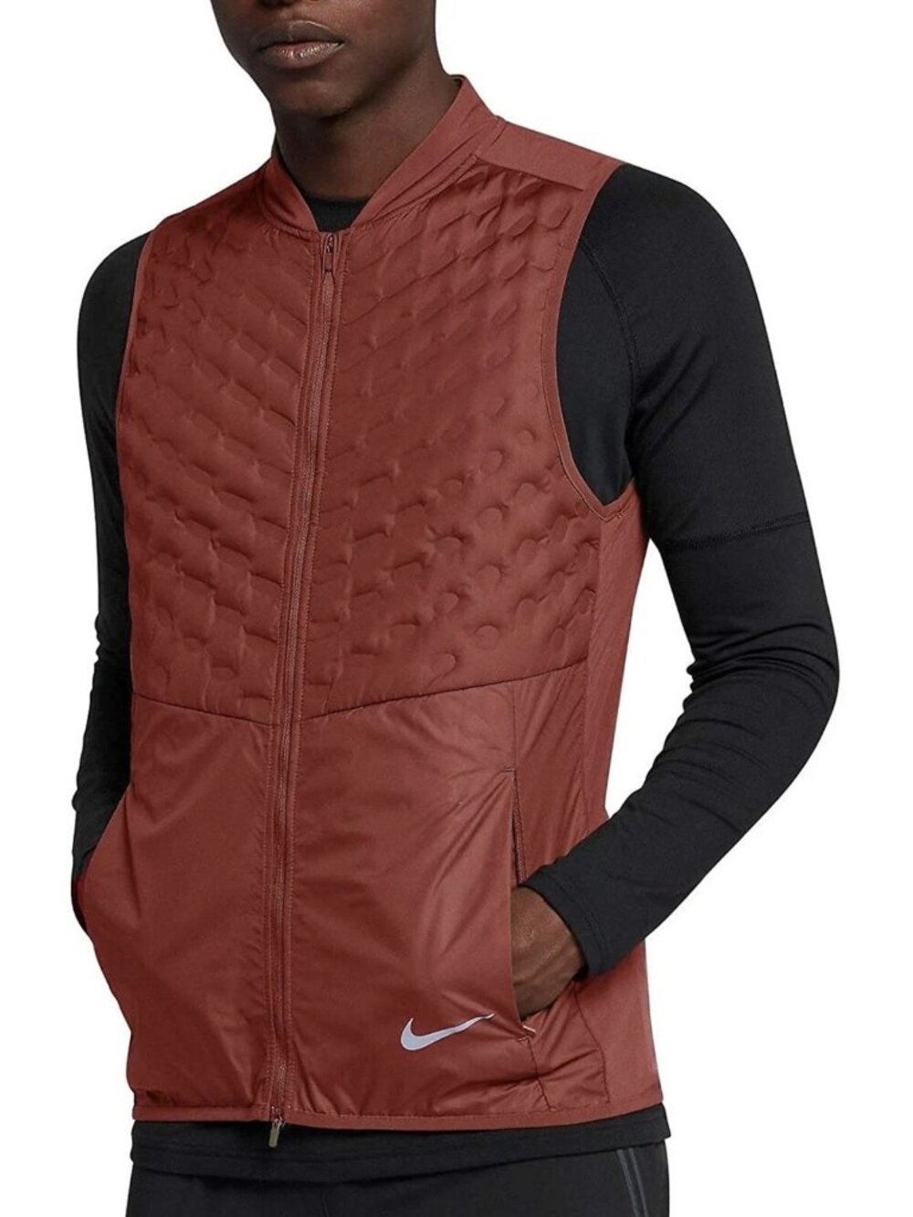 Nike Mens Vest Small Orange Red Aeroloft 928501 - Picture 12 of 12